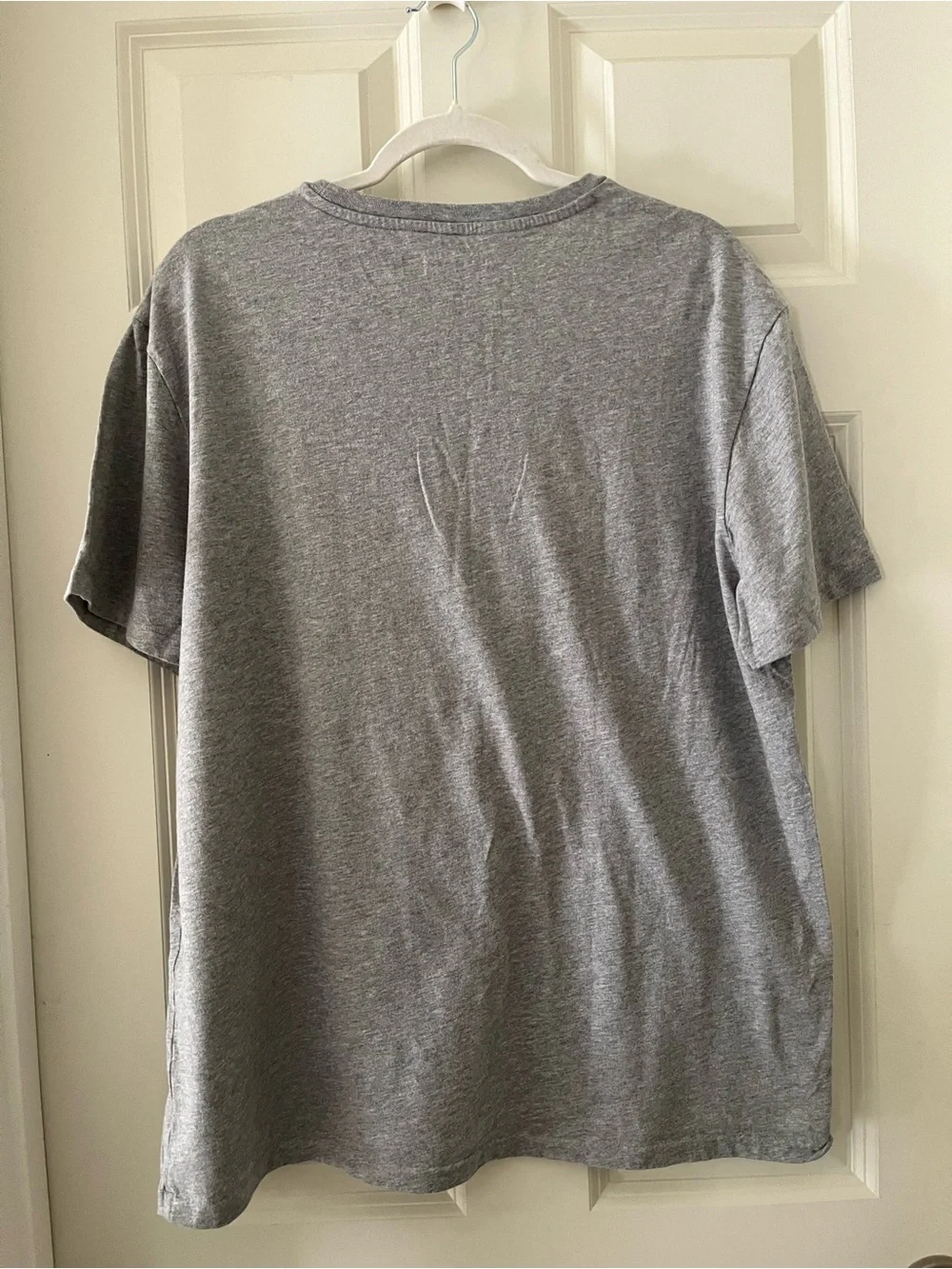 Men’s heather gray Polo Ralph Lauren crewneck t-shirt camouflage lettering XL